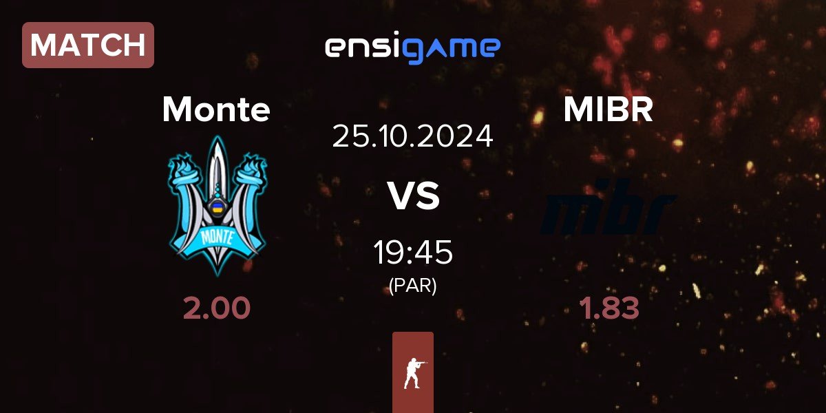 Match Monte vs Made in Brazil MIBR | 25.10