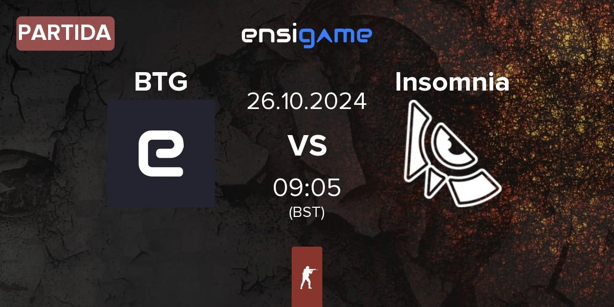 Partida Back2TheGame BTG vs Insomnia | 26.10