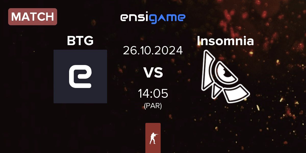 Match Back2TheGame BTG vs Insomnia | 26.10