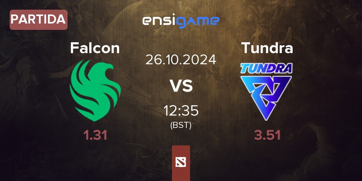 Partida Team Falcons Falcon vs Tundra Esports Tundra | 26.10