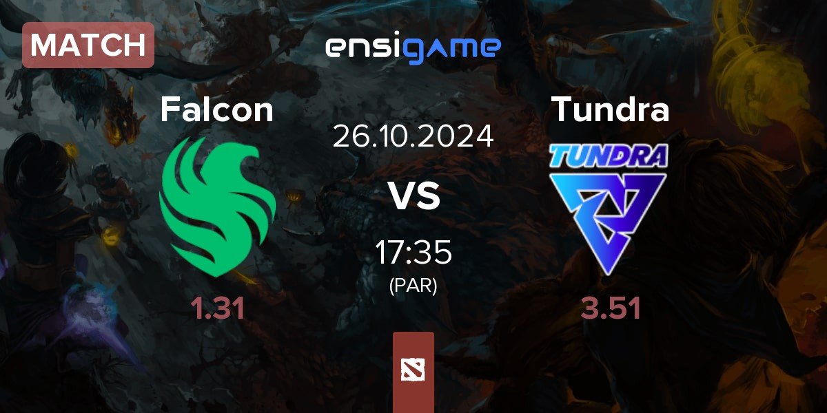 Match Team Falcons Falcon vs Tundra Esports Tundra | 26.10