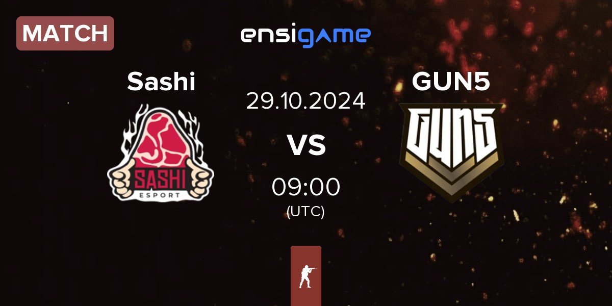 Match Sashi Esport Sashi vs GUN5 Esports GUN5 | 29.10