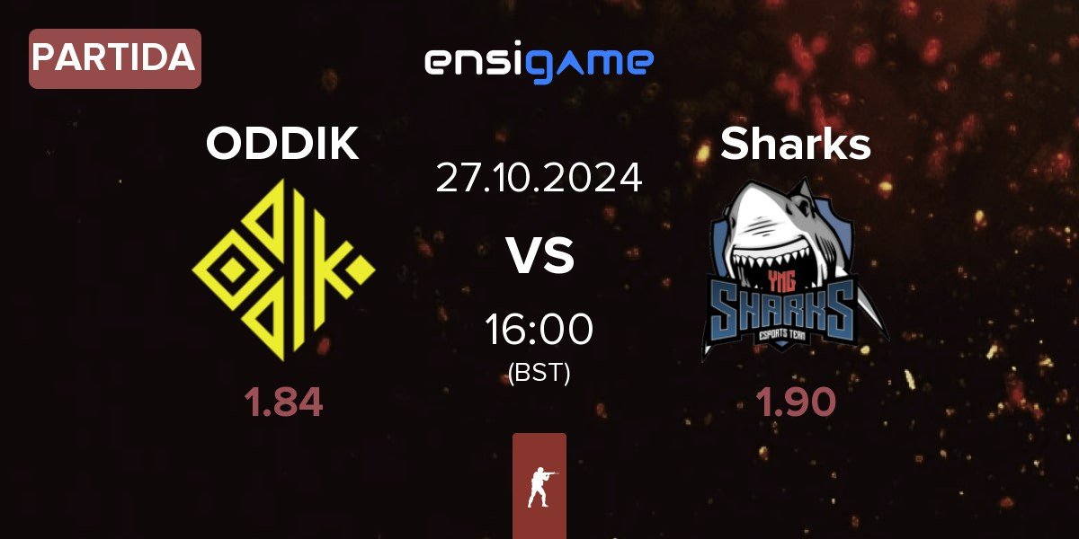 Partida ODDIK vs Sharks Esports Sharks | 27.10