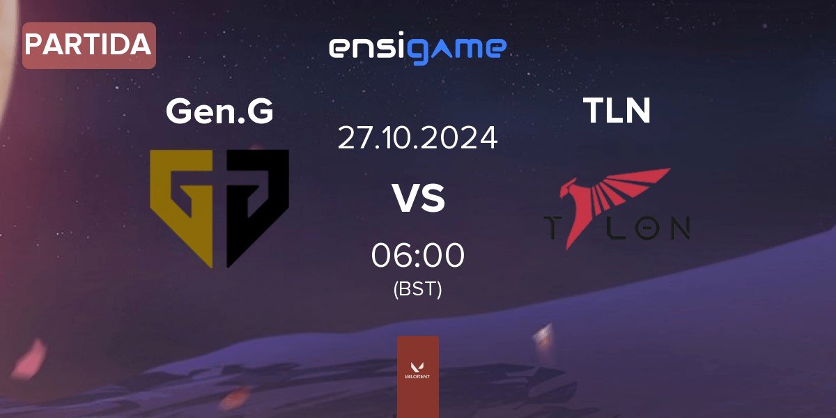 Partida Gen.G Esports Gen.G vs Talon Esports TLN | 27.10