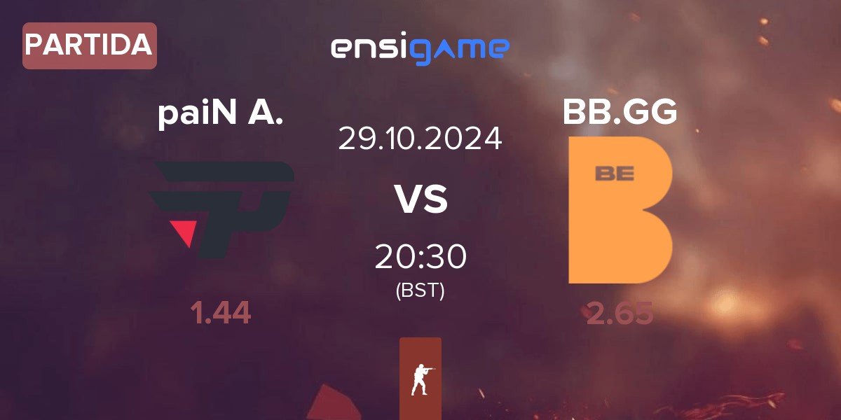 Partida paiN Academy paiN A. vs BeBold.gg BB.GG | 29.10