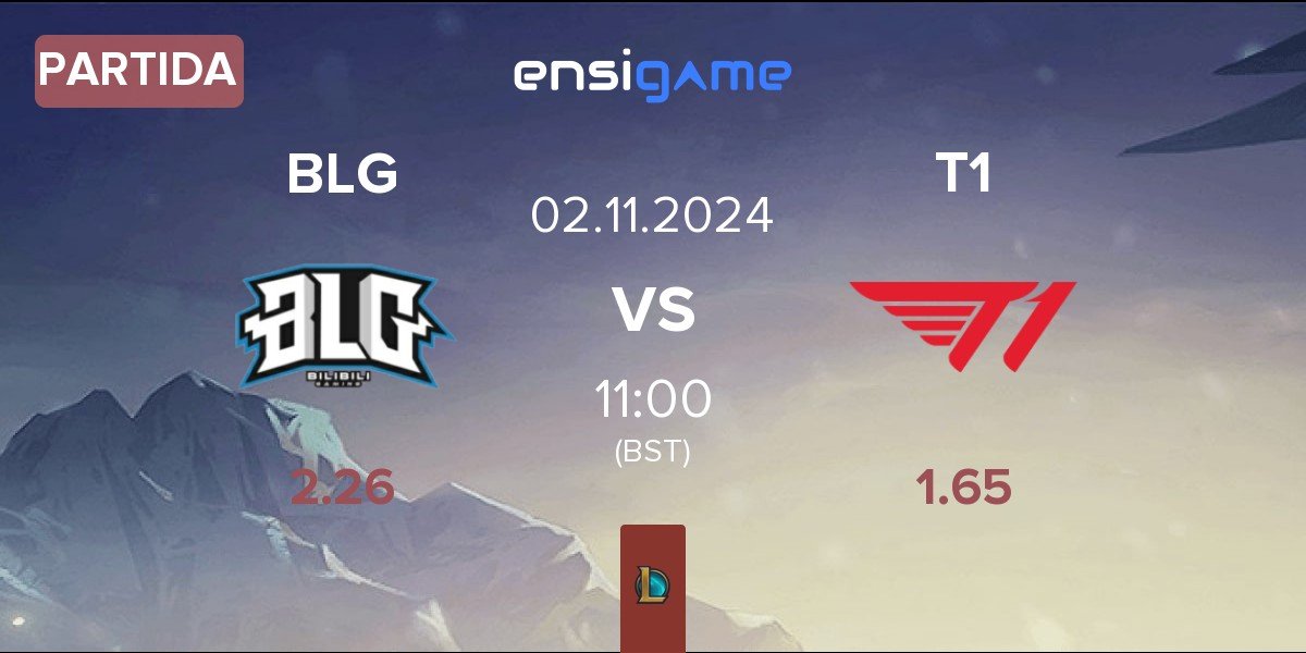 Partida Bilibili Gaming BLG vs T1 | 02.11