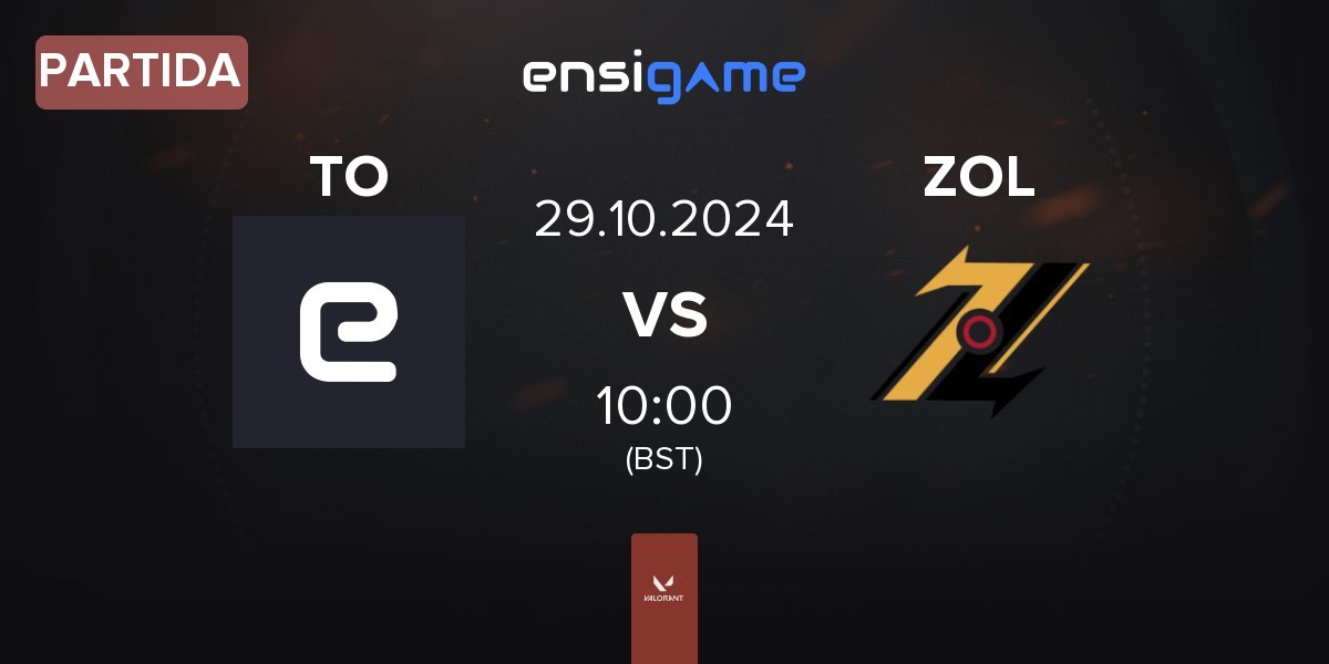 Partida The Overdogs TO vs ZOL Esports ZOL | 29.10