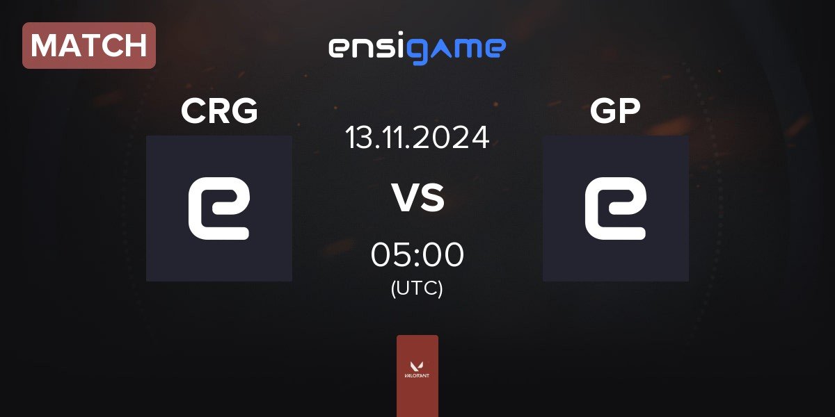 Match CRG vs GAME PT GP | 13.11