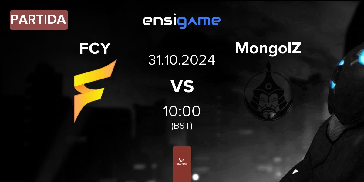 Partida Fancy United Esports FCY vs The MongolZ MongolZ | 31.10