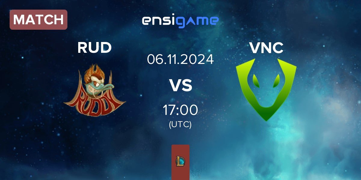 Match Ruddy Esports RUD vs Venomcrest Esports VNC | 06.11