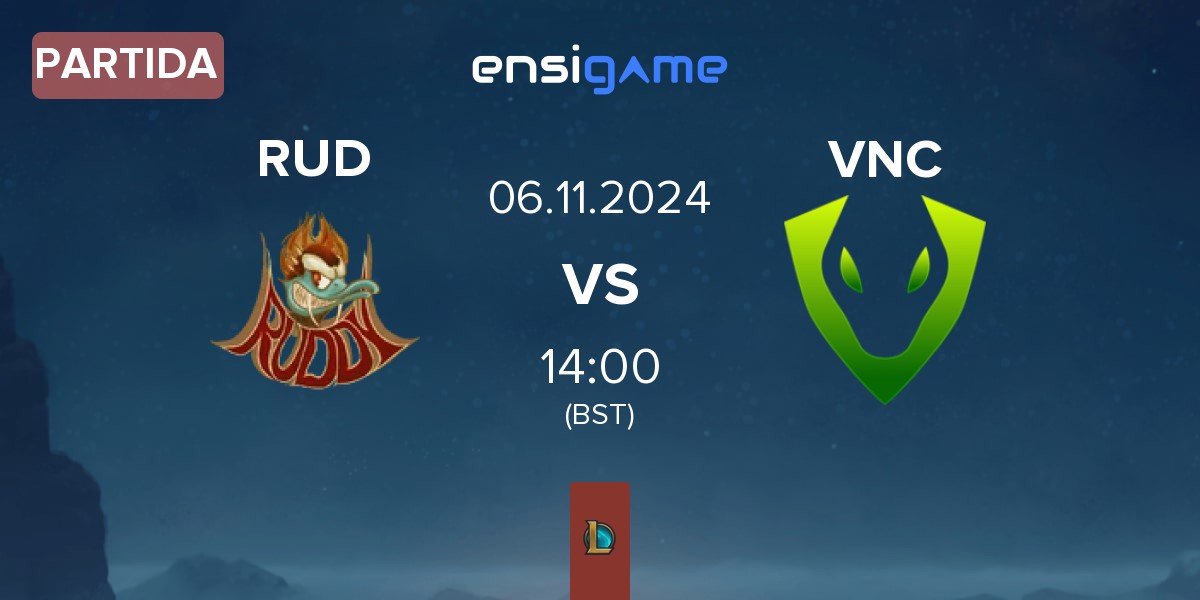 Partida Ruddy Esports RUD vs Venomcrest Esports VNC | 06.11