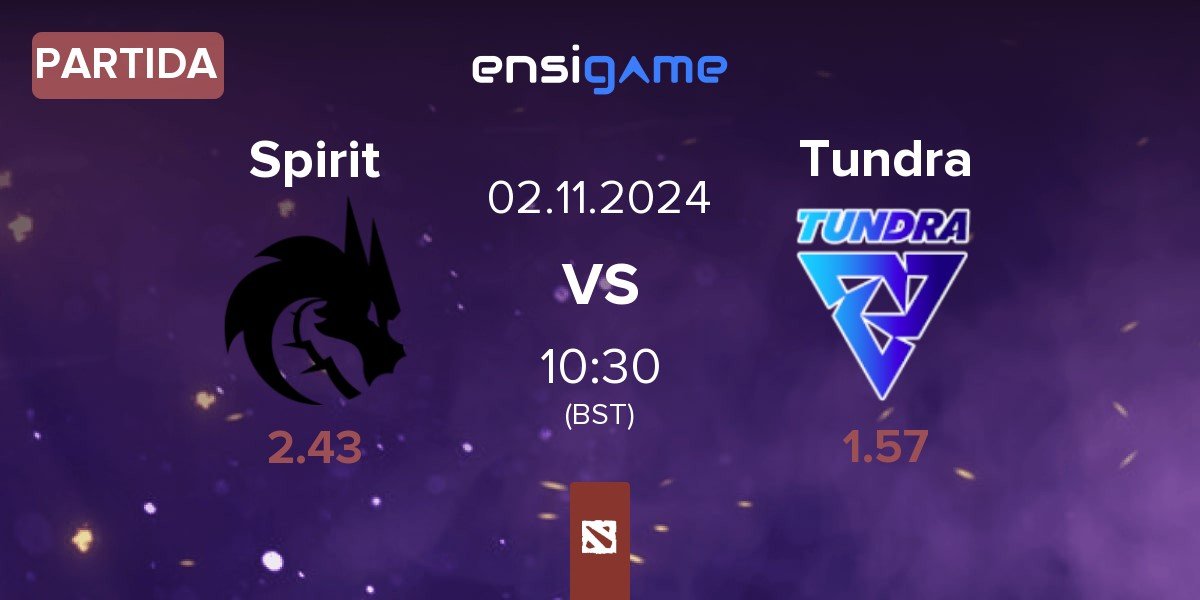 Partida Team Spirit Spirit vs Tundra Esports Tundra | 02.11