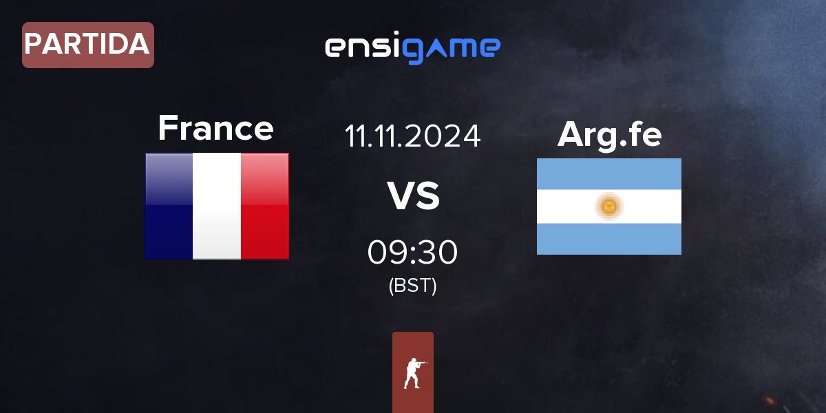 Partida France FE FR.Fe vs Argentina fe Arg.fe | 11.11