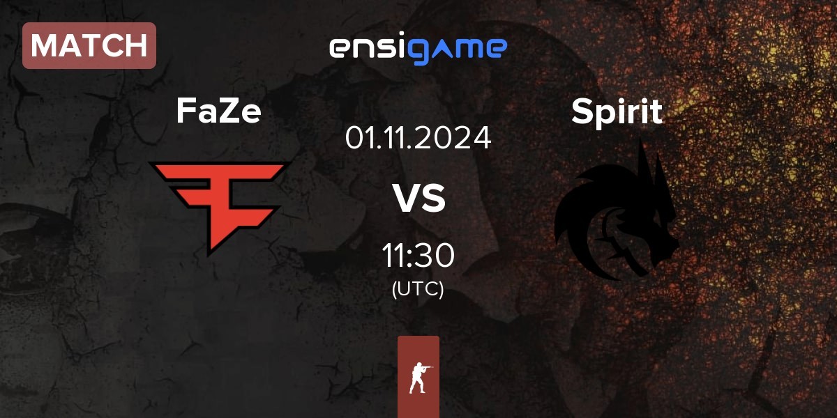 Match FaZe Clan FaZe vs Team Spirit Spirit | 01.11