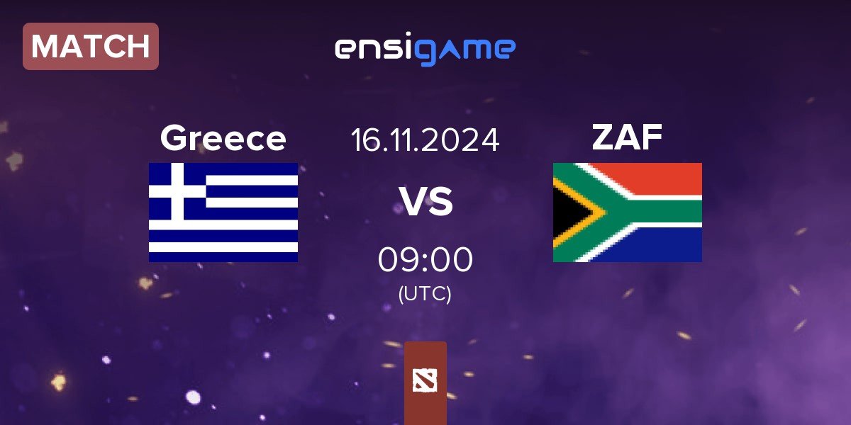 Match Greece vs South Africa ZAF | 16.11