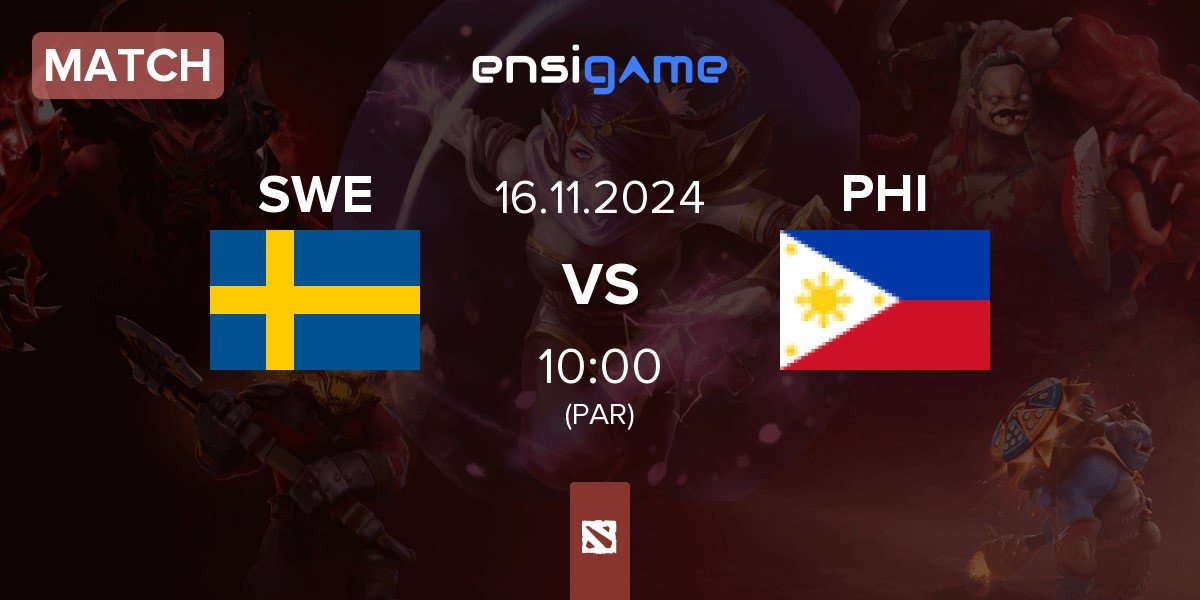 Match Sweden SWE vs Philippines PHI | 16.11