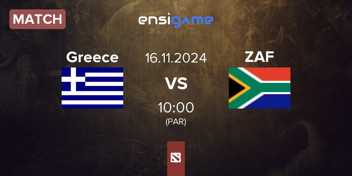 Match Greece vs South Africa ZAF | 16.11