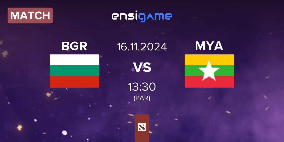 Match Bulgaria BGR vs Myanmar MYA | 16.11