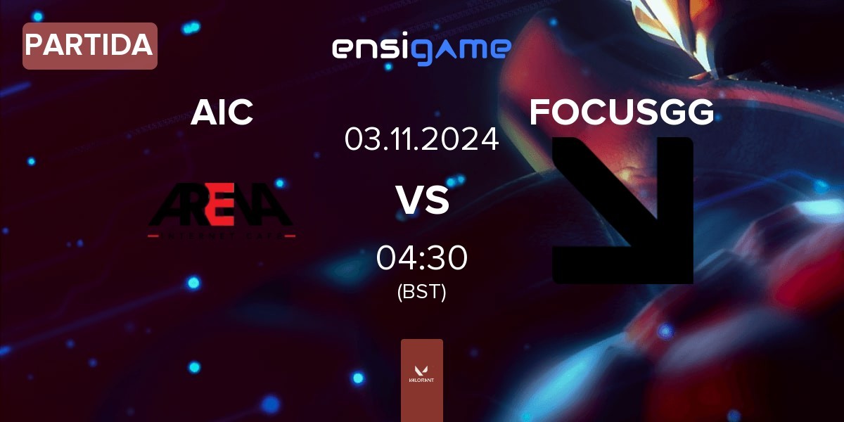 Partida ARENA Internet Cafe AIC vs FOCUSGG | 03.11