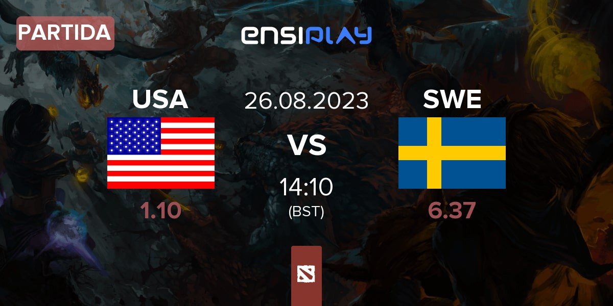 Partida United States USA vs Sweden SWE | 26.08