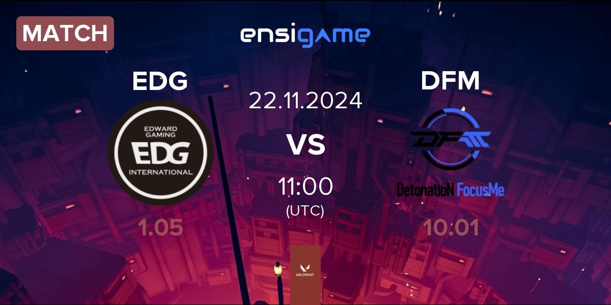 Match Edward Gaming EDG vs DetonatioN FocusMe DFM | 22.11