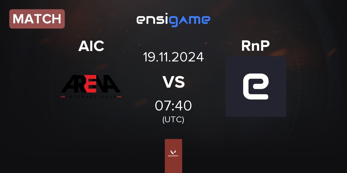 Match ARENA Internet Cafe AIC vs Rub n' Pug RnP | 19.11