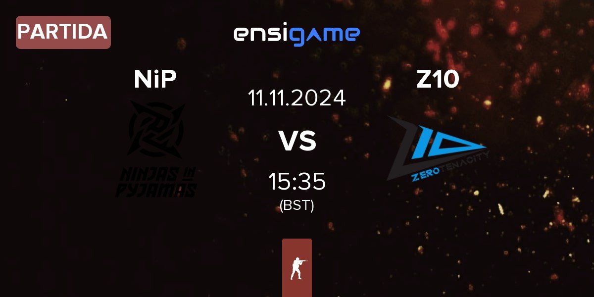 Partida Ninjas in Pyjamas NiP vs Zero Tenacity Z10 | 11.11