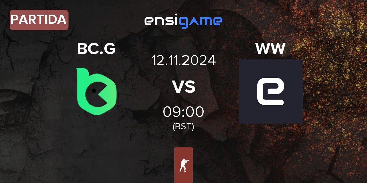 Partida BC.Game Esports BC.G vs WW Team WW | 12.11