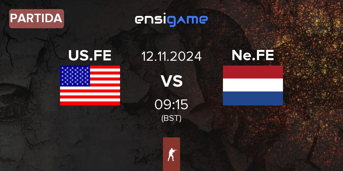 Partida United States.FE US.FE vs Netherlands.FE Ne.FE | 12.11