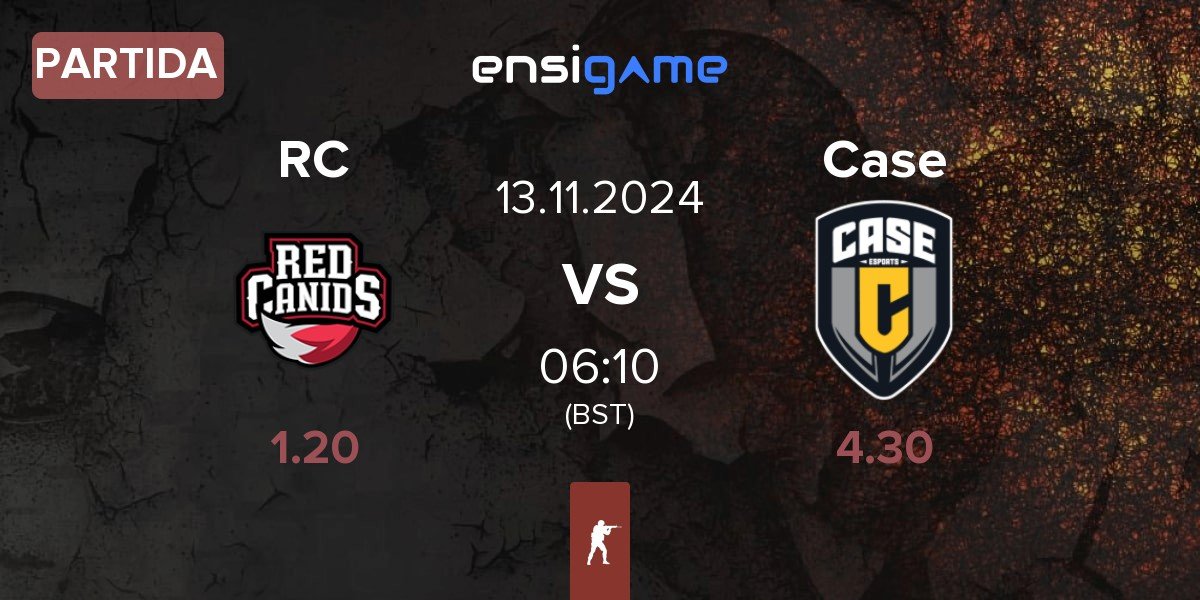 Partida Red Canids RC vs Case Esports Case | 13.11