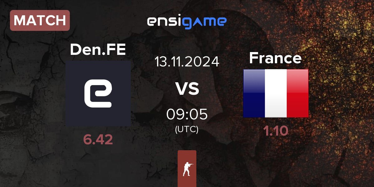 Match Denmark.FE Den.FE vs France FE FR.Fe | 13.11