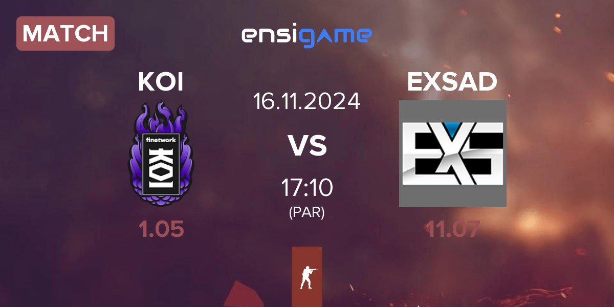 Match KOI vs EXSAD Gaming EXSAD | 16.11