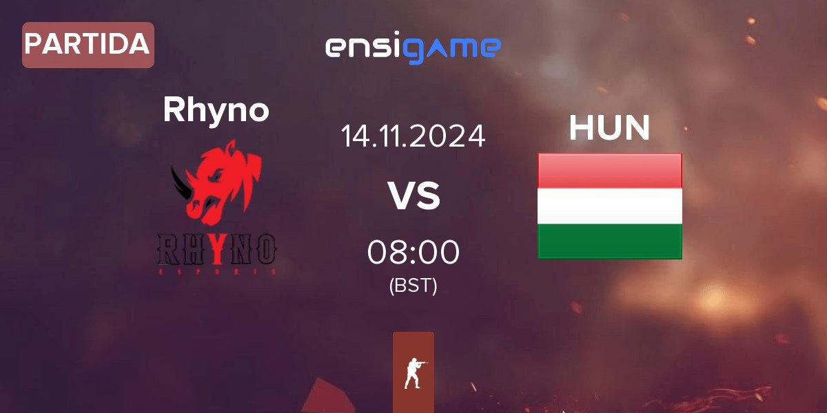 Partida Rhyno Esports Rhyno vs Hungary HUN | 14.11