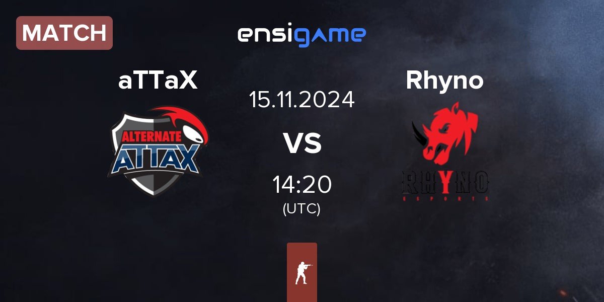 Match ALTERNATE aTTaX aTTaX vs Rhyno Esports Rhyno | 15.11