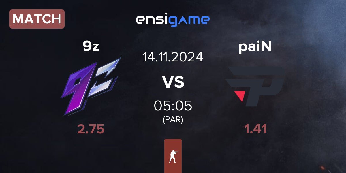 Match 9z Team 9z vs paiN Gaming paiN | 14.11