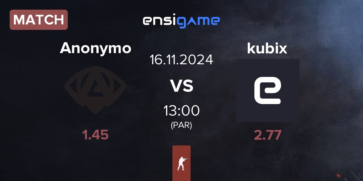 Match Anonymo Esports Anonymo vs kubix | 16.11