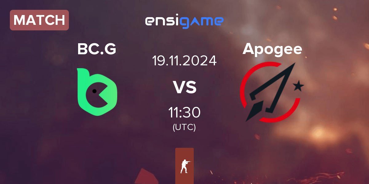 Match BC.Game Esports BC.G vs Apogee | 19.11