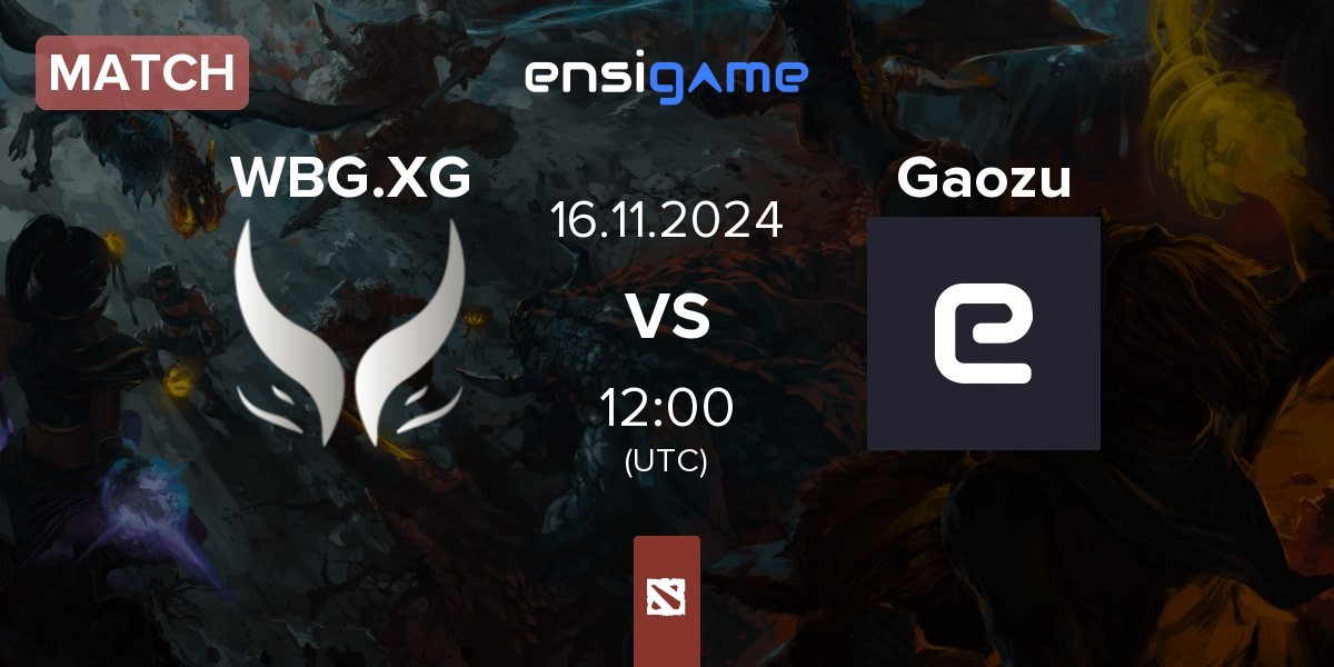 Match Xtreme Gaming WBG.XG vs Gaozu | 16.11