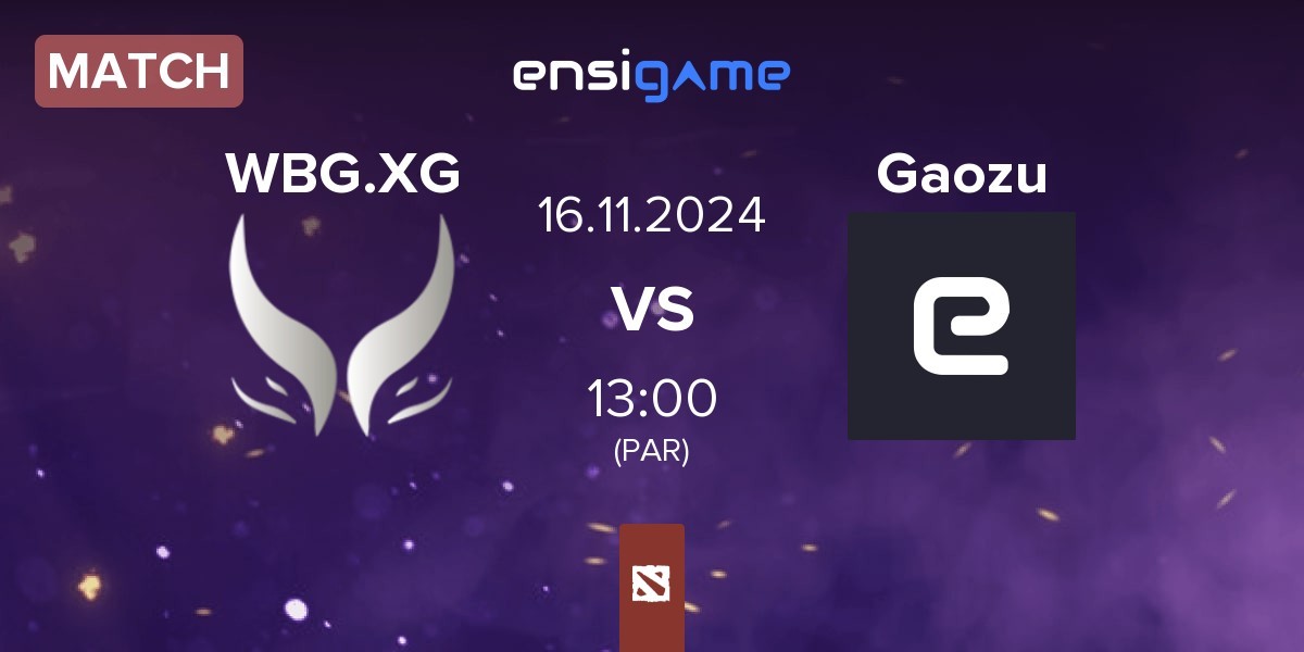 Match Xtreme Gaming WBG.XG vs Gaozu | 16.11