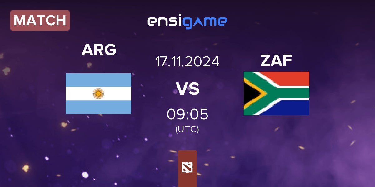 Match Argentina ARG vs South Africa ZAF | 17.11