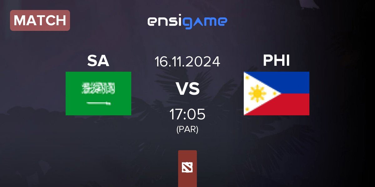 Match Saudi Arabia SA vs Philippines PHI | 16.11