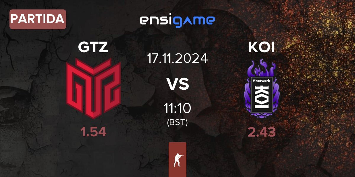 Partida GTZ Bulls Esports GTZ vs KOI | 17.11