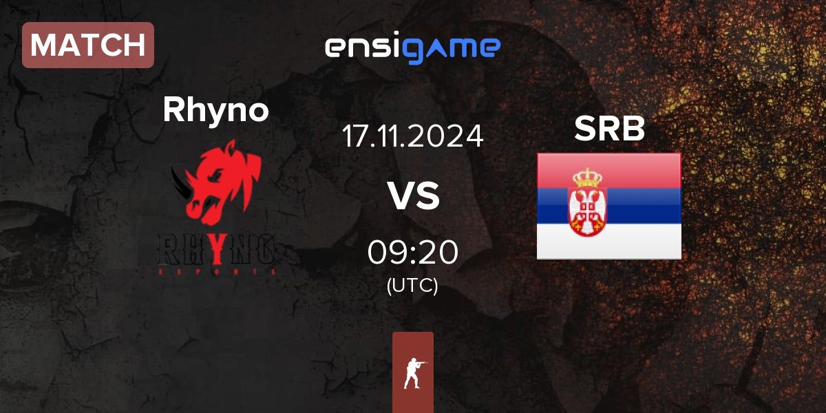 Match Rhyno Esports Rhyno vs Serbia SRB | 17.11