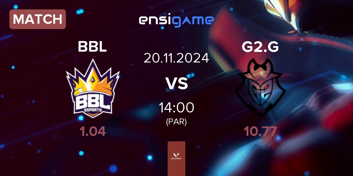 Match BBL Esports BBL vs G2 Gozen G2.G | 20.11