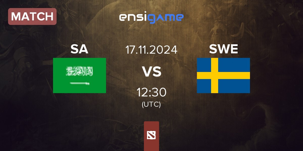 Match Saudi Arabia SA vs Sweden SWE | 17.11