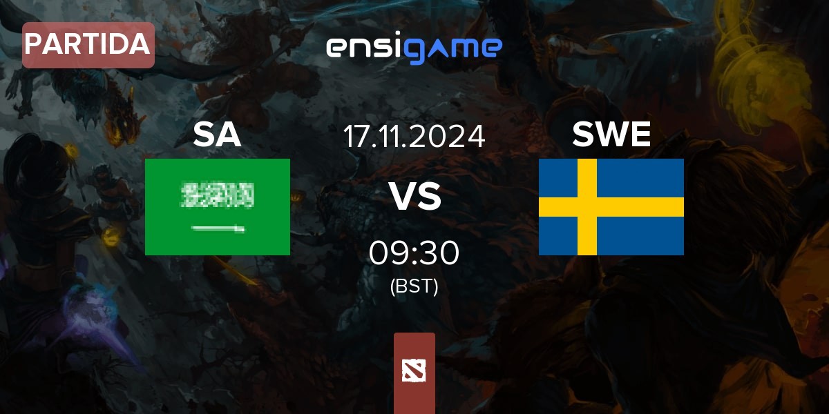 Partida Saudi Arabia SA vs Sweden SWE | 17.11