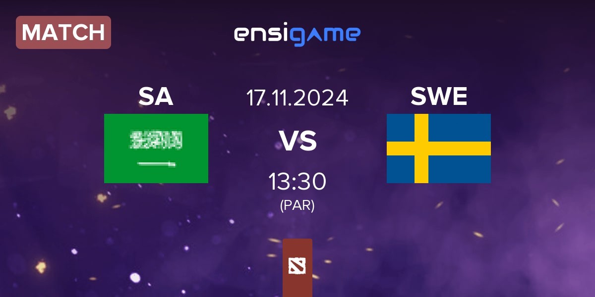 Match Saudi Arabia SA vs Sweden SWE | 17.11