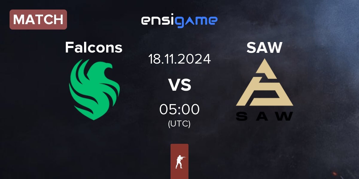 Match Team Falcons Falcons vs SAW | 18.11