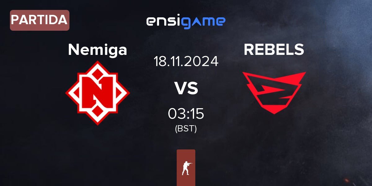 Partida Nemiga Gaming Nemiga vs Rebels Gaming REBELS | 18.11