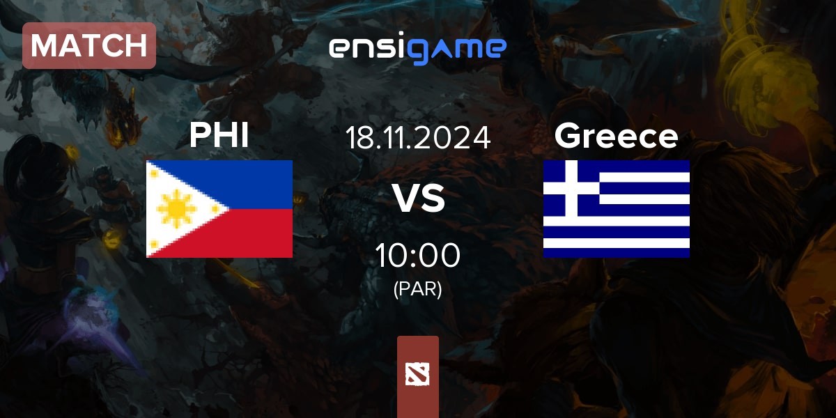 Match Philippines PHI vs Greece | 18.11